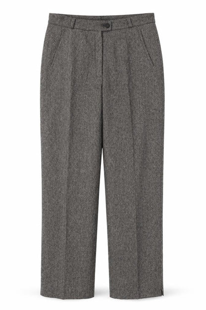 Preworn Womens Brown  Polyester Trousers  Size 30 L30 in Regular Button