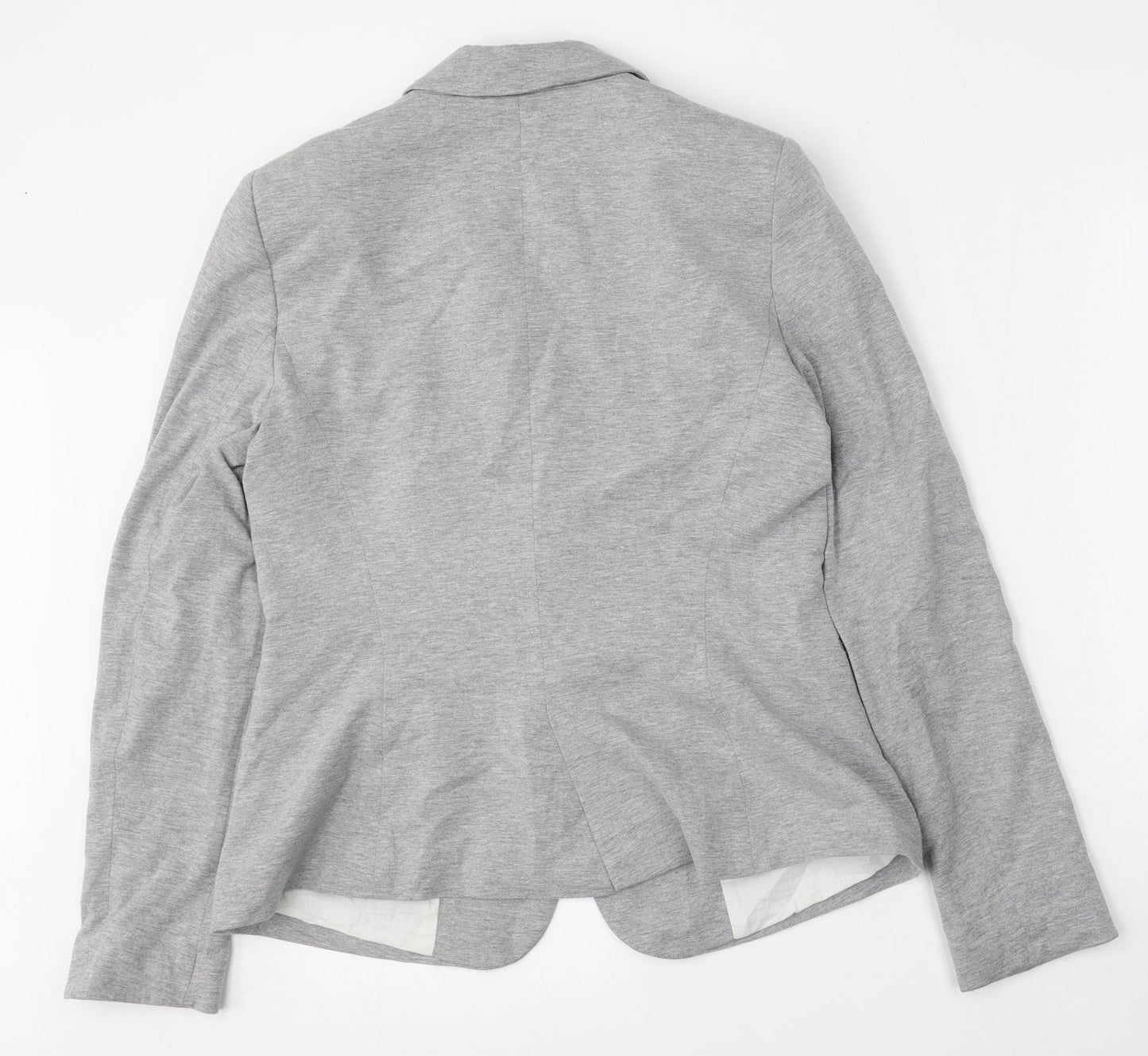 New Look Womens Grey  Cotton Jacket Blazer Size L