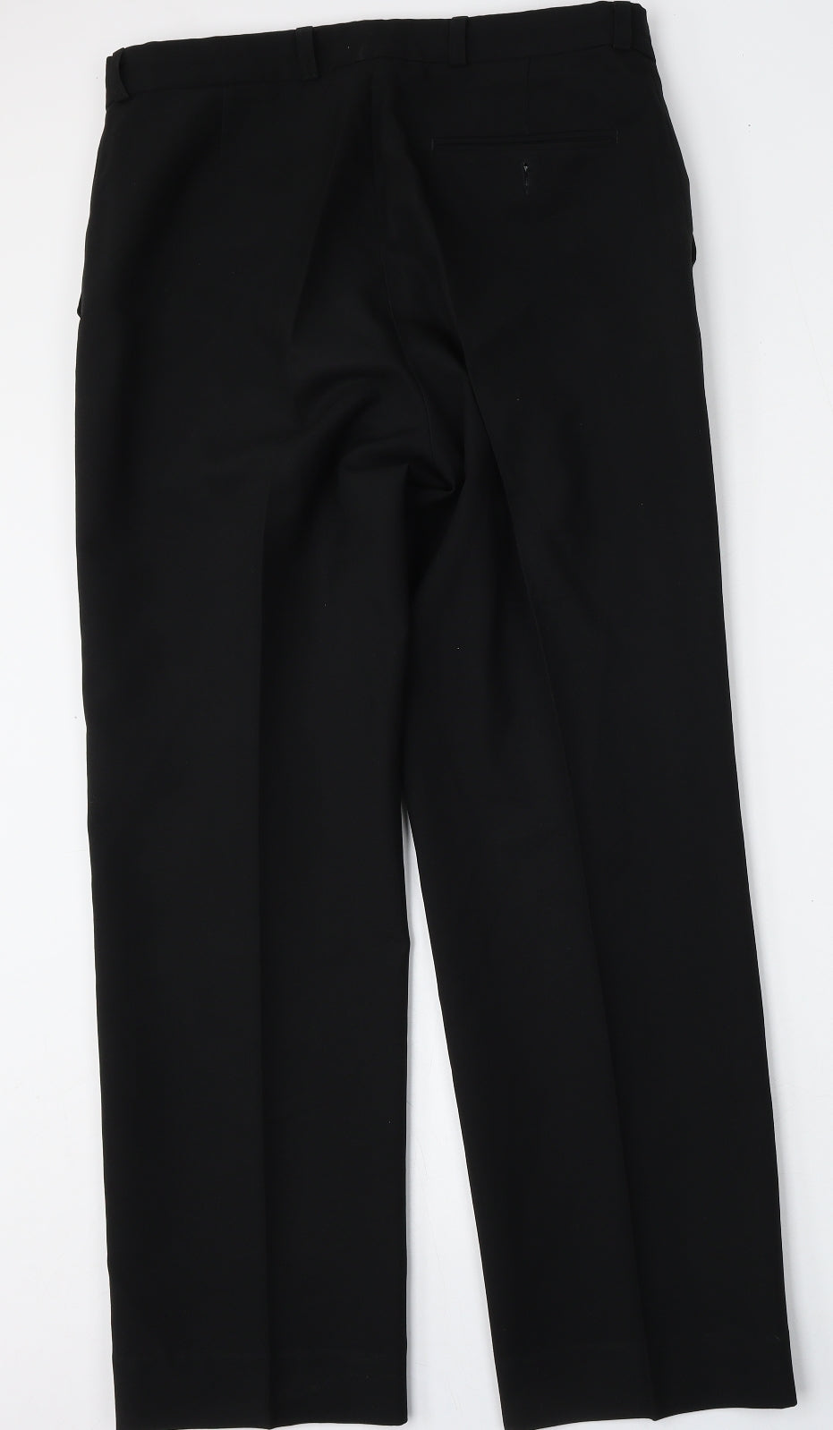 George Womens Black  Polyester Trousers  Size 34 L29 in Regular Button