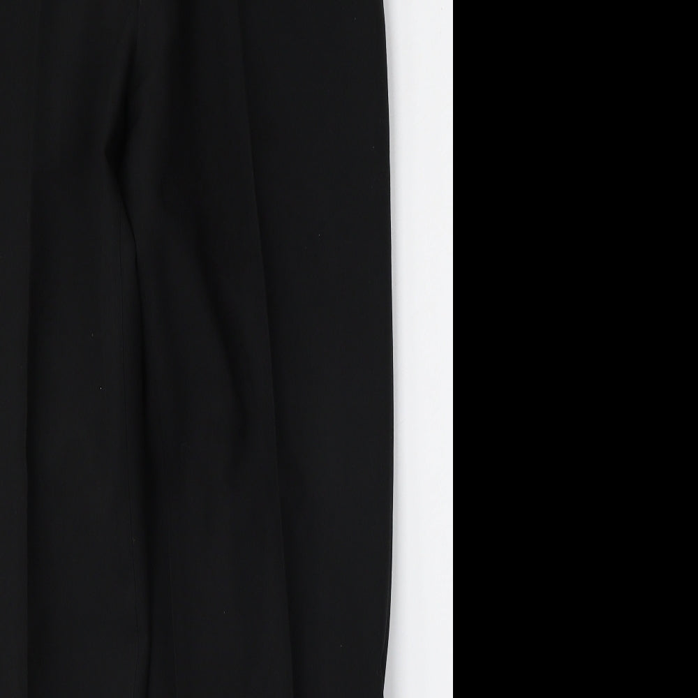 George Womens Black  Polyester Trousers  Size 34 L29 in Regular Button