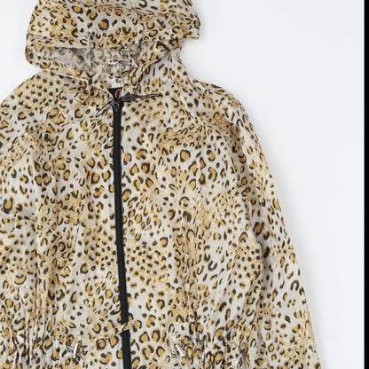 Jess Womenswear Womens Multicoloured Animal Print  Jacket  Size S  Zip