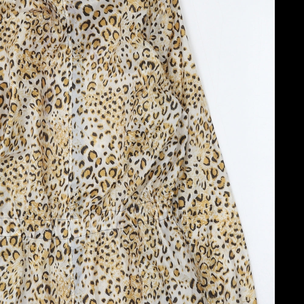Jess Womenswear Womens Multicoloured Animal Print  Jacket  Size S  Zip