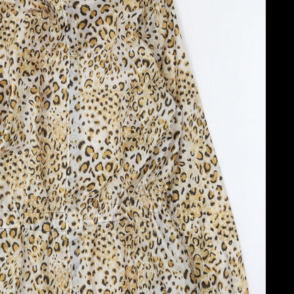 Jess Womenswear Womens Multicoloured Animal Print  Jacket  Size S  Zip