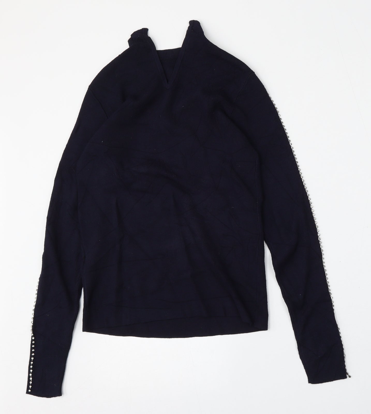 Womens UK Size 6 Warehouse Blue Pullover Jumper
