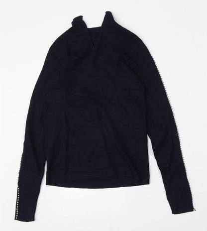 Womens UK Size 6 Warehouse Blue Pullover Jumper