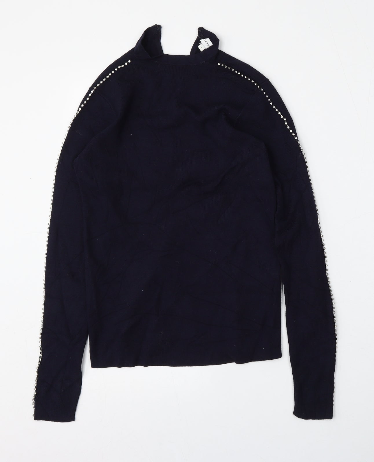 Womens UK Size 6 Warehouse Blue Pullover Jumper