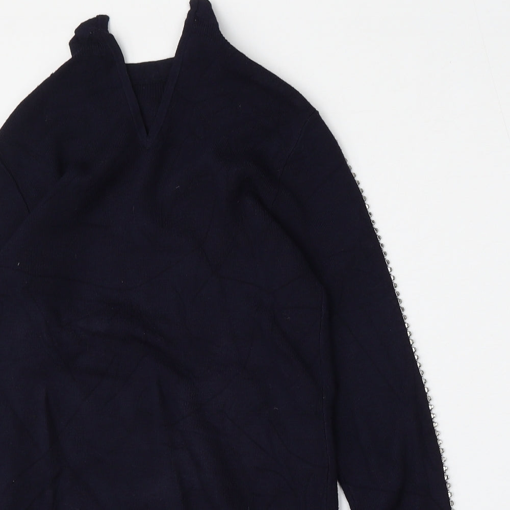 Womens UK Size 6 Warehouse Blue Pullover Jumper
