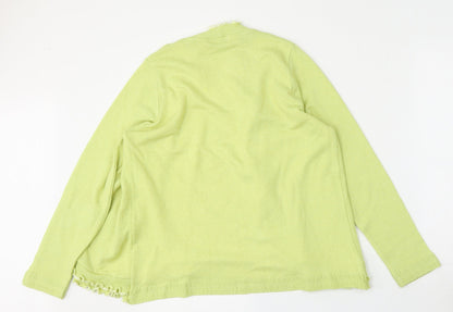 Womens UK Size M Keeno Green Cardigan Jumper