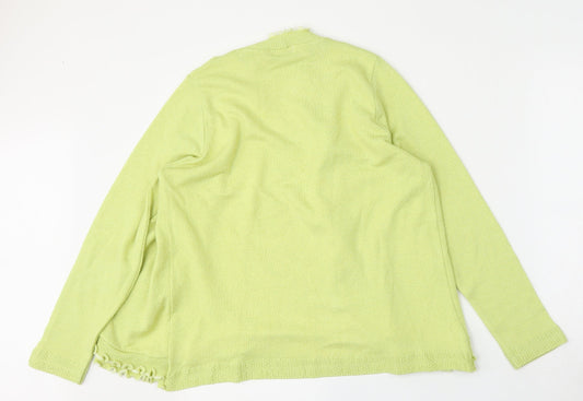 Womens UK Size M Keeno Green Cardigan Jumper