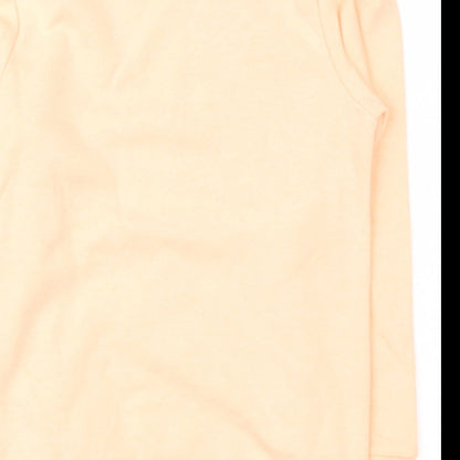 George Girls Orange  Cotton Pullover Sweatshirt Size 7-8 Years   - Surf