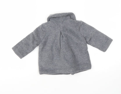 NEXT Baby Grey   Basic Jacket Jacket Size 6-9 Months