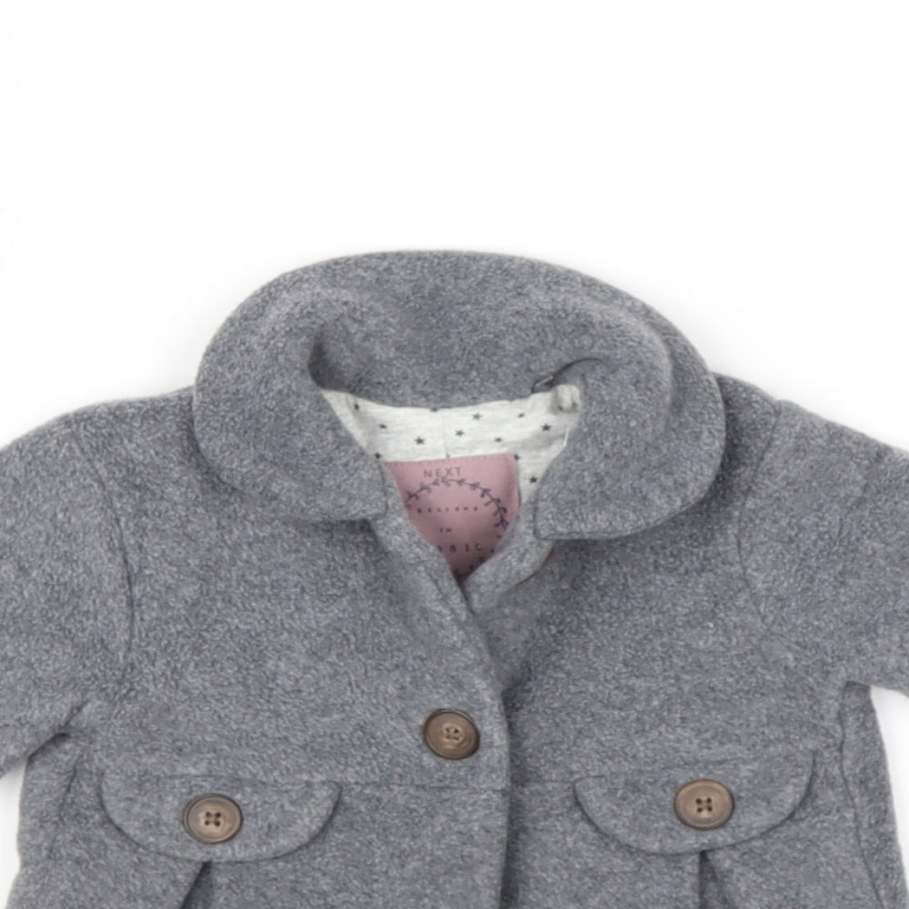 NEXT Baby Grey   Basic Jacket Jacket Size 6-9 Months