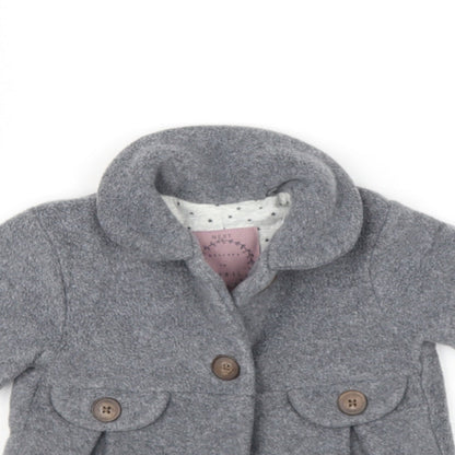 NEXT Baby Grey   Basic Jacket Jacket Size 6-9 Months