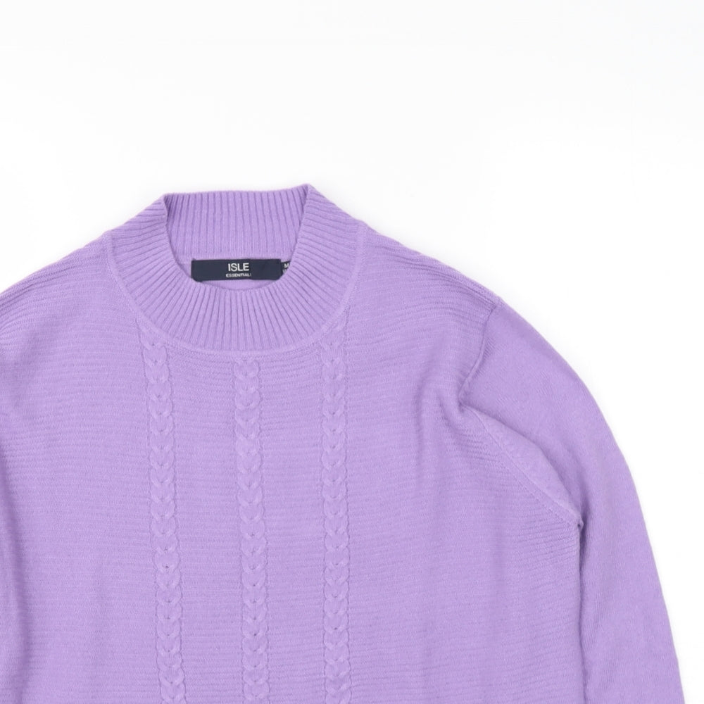 Womens UK Size 14 ISLE Essentials Purple Pullover Jumper