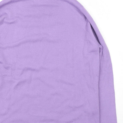Womens UK Size 14 ISLE Essentials Purple Pullover Jumper