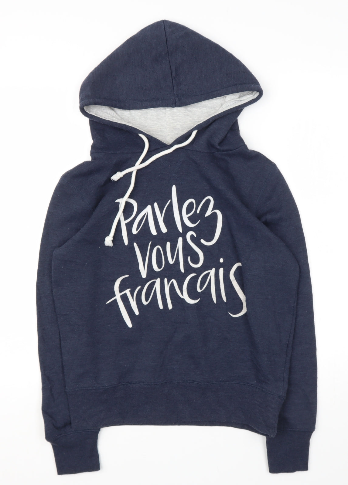 Cotton On Body Womens Blue  Polyester Pullover Hoodie Size 12   - French Slogan