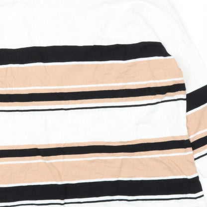 Womens UK Size 10 New Look White Basic T-Shirt