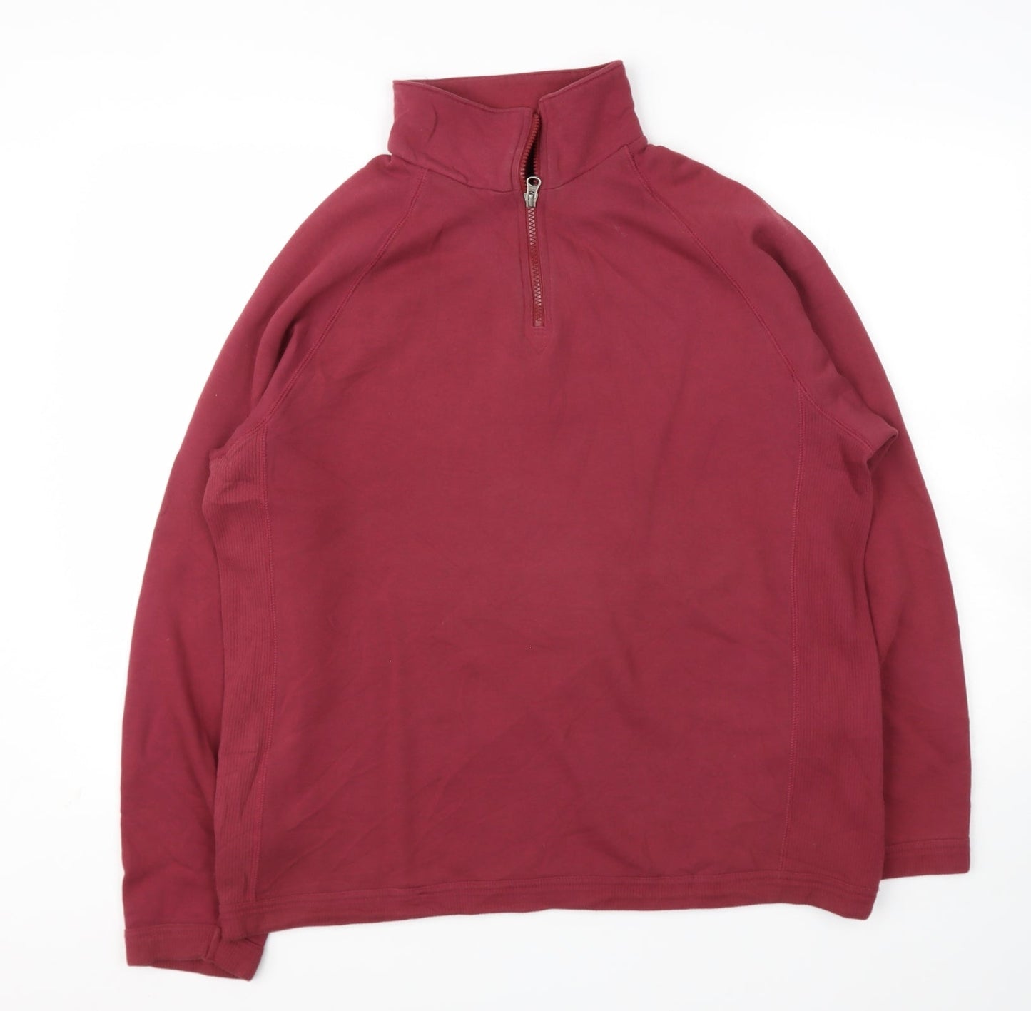 Mens UK Size M Marks and Spencer Red Pullover Sweatshirt