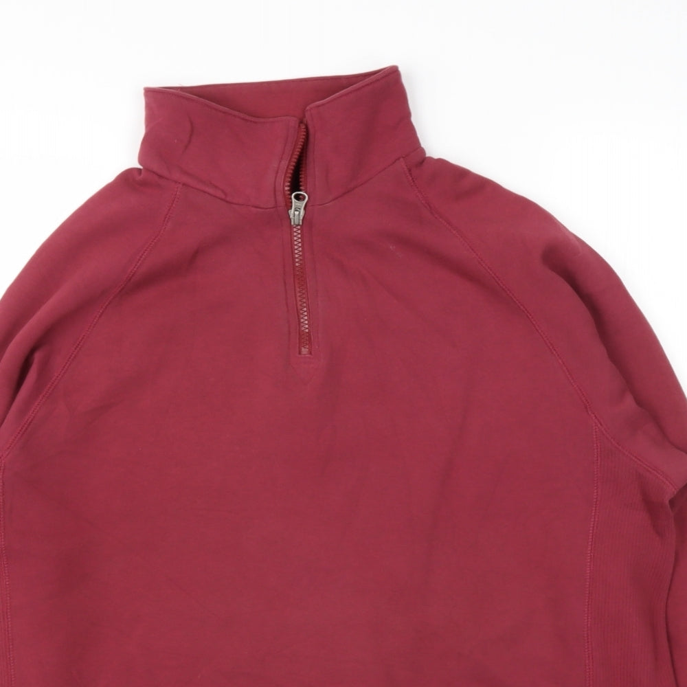 Mens UK Size M Marks and Spencer Red Pullover Sweatshirt