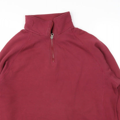 Mens UK Size M Marks and Spencer Red Pullover Sweatshirt