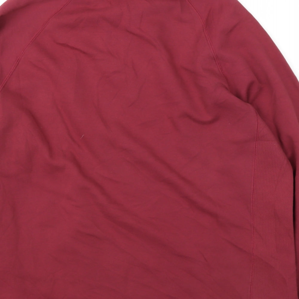 Mens UK Size M Marks and Spencer Red Pullover Sweatshirt