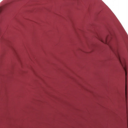 Mens UK Size M Marks and Spencer Red Pullover Sweatshirt