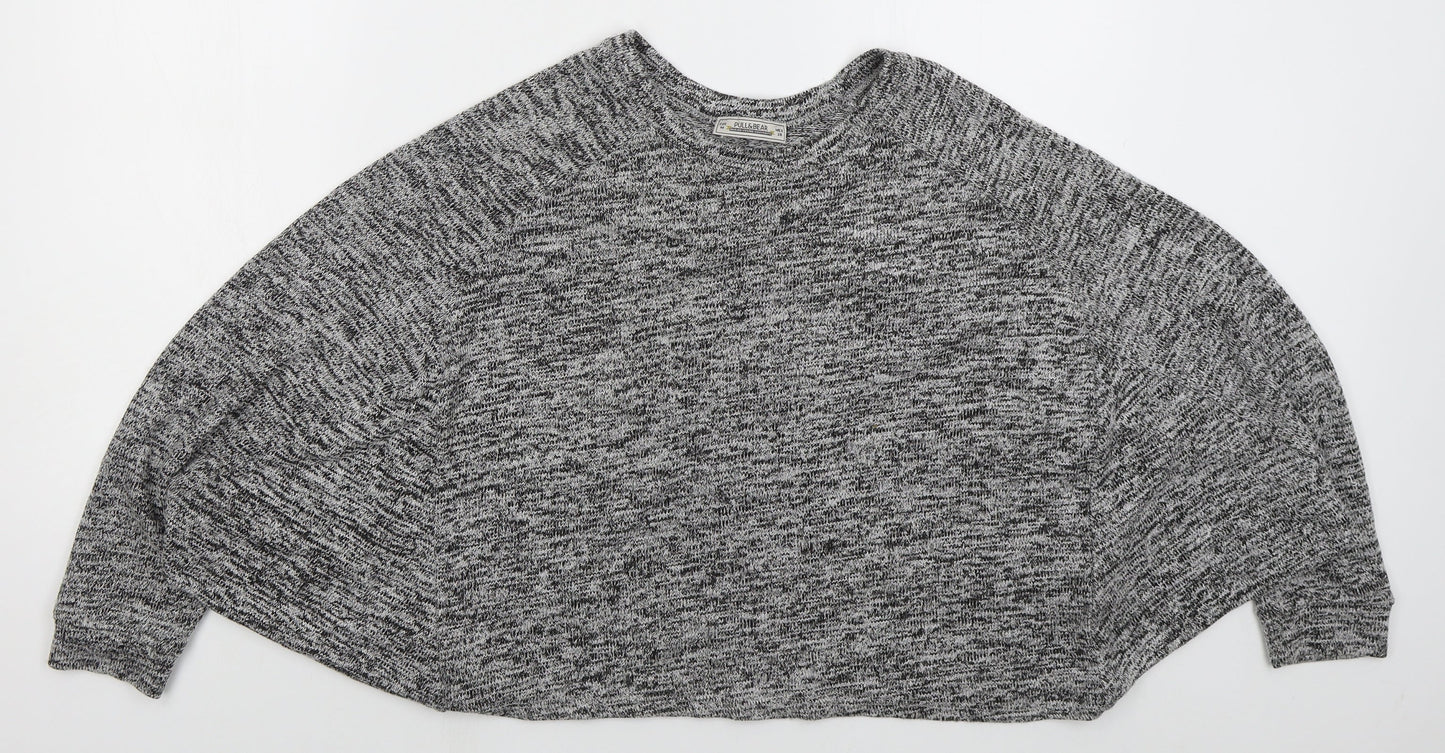 Womens UK Size M Pull & Bear Grey Pullover Jumper