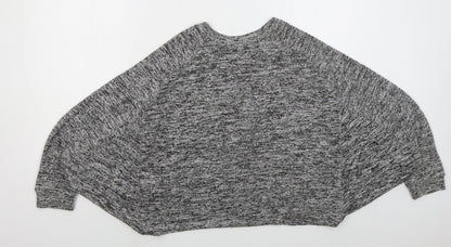 Womens UK Size M Pull & Bear Grey Pullover Jumper