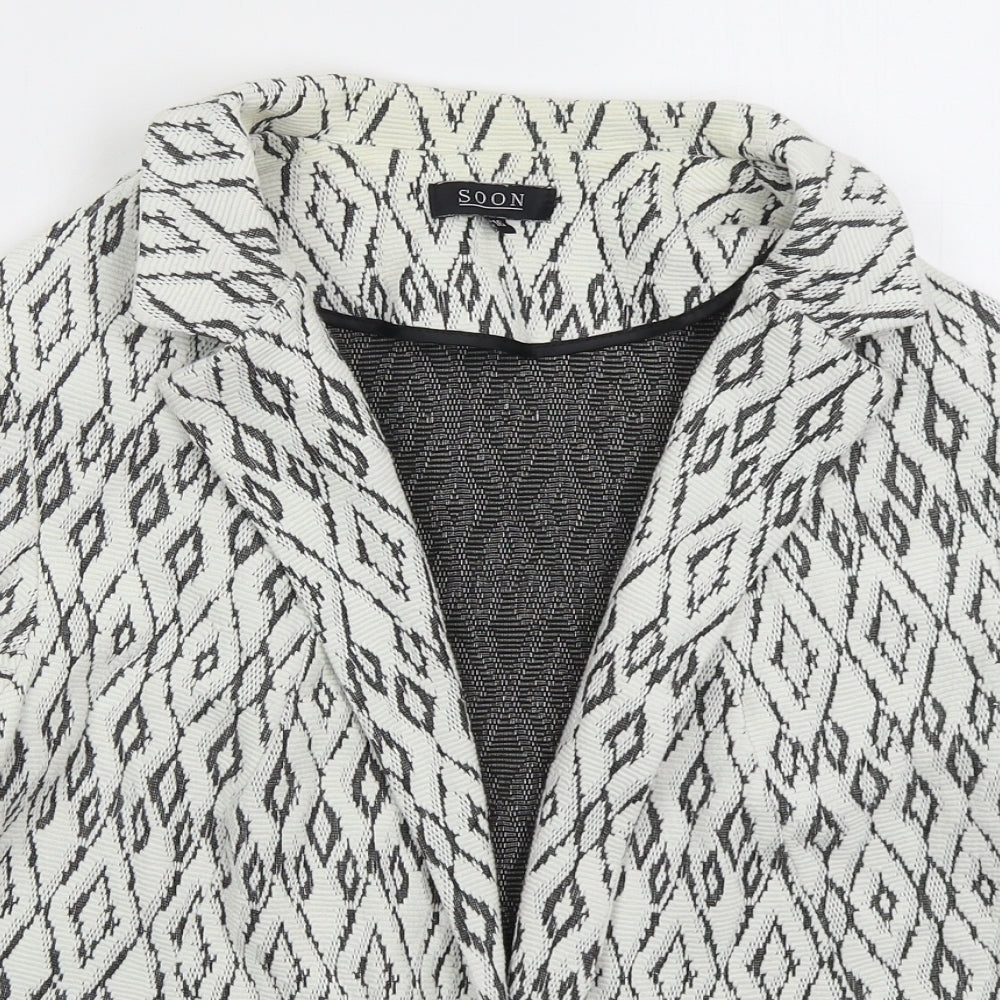 Womens UK Size 16 Soon White Jacket