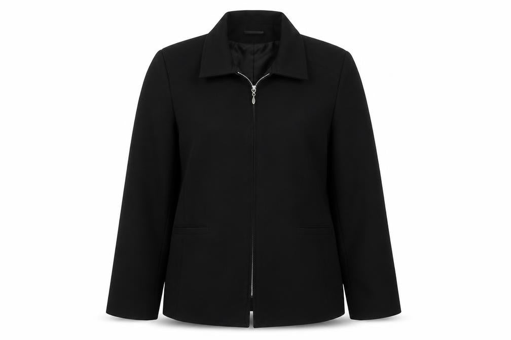 Bonmarché Womens Black Jacket Size 10 Zip