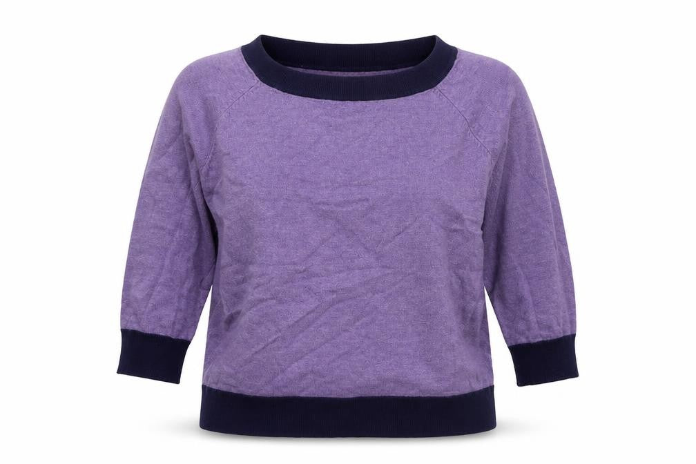 Womens UK Size 12 M&Co Purple Pullover Jumper