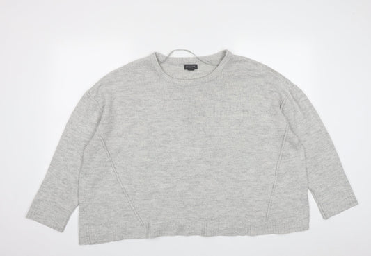 Primark Womens Grey Round Neck  Acrylic Pullover Jumper Size XL   - Size 18-20