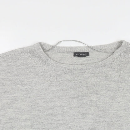 Primark Womens Grey Round Neck  Acrylic Pullover Jumper Size XL   - Size 18-20