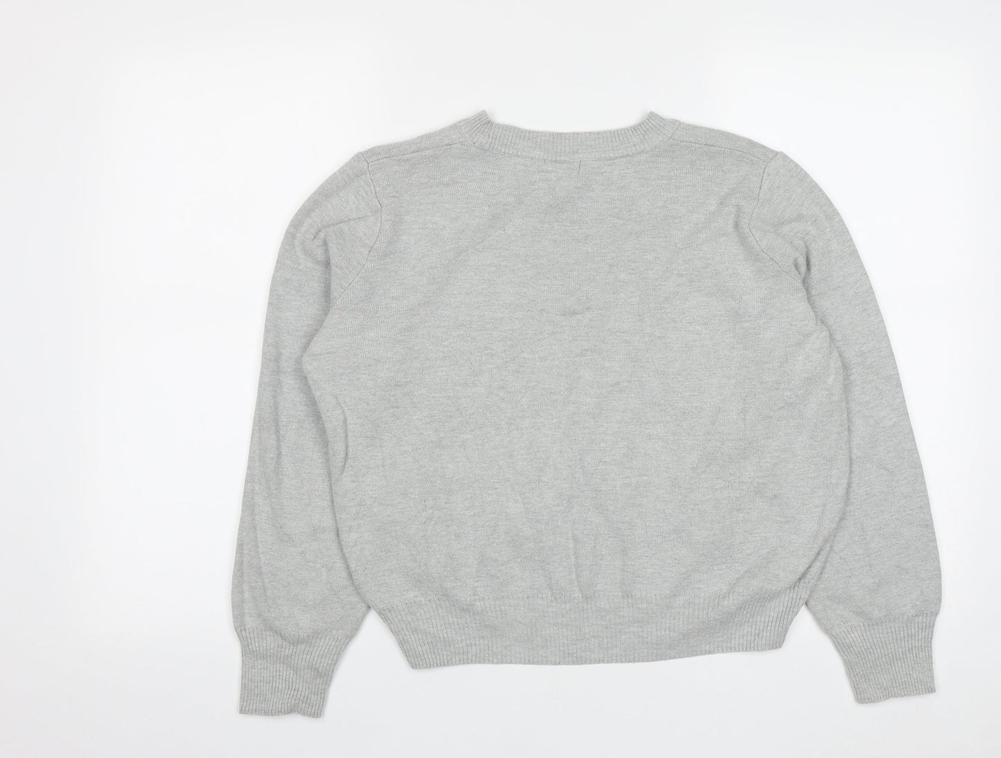 Womens UK Size 10 Topshop Grey Pullover Jumper