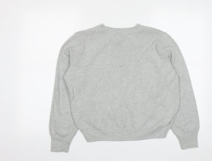 Womens UK Size 10 Topshop Grey Pullover Jumper