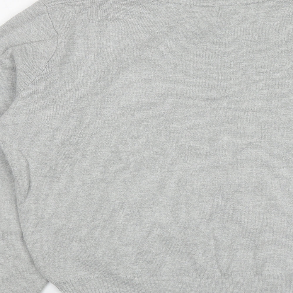 Womens UK Size 10 Topshop Grey Pullover Jumper