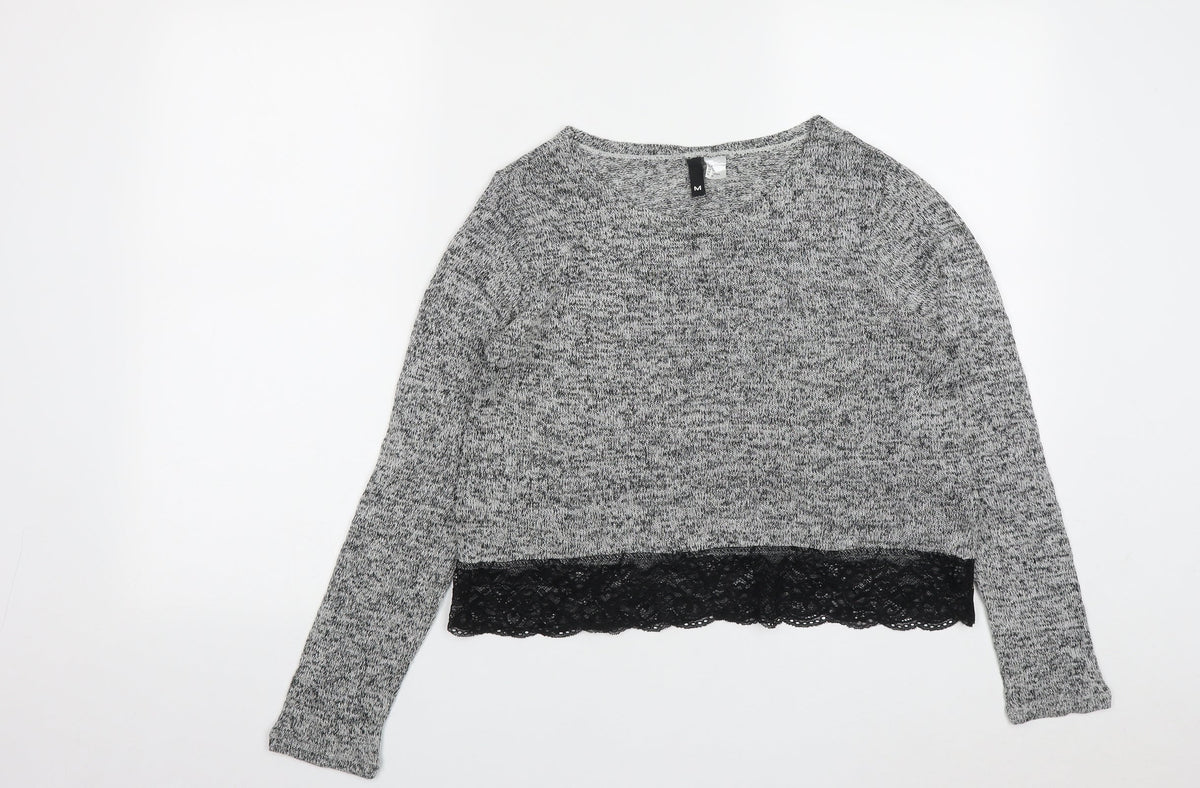 Womens UK Size M H&M Grey Pullover Jumper