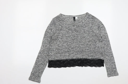Womens UK Size M H&M Grey Pullover Jumper