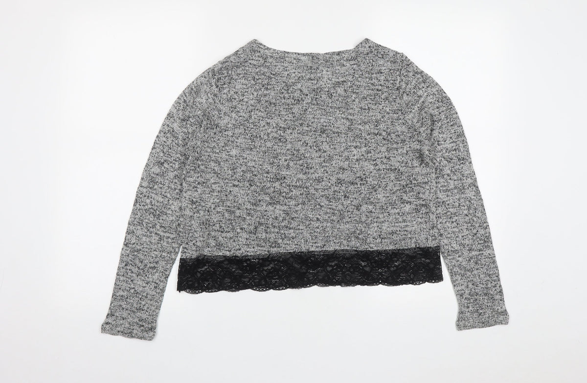 Womens UK Size M H&M Grey Pullover Jumper