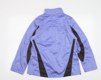 Crivit Outdoor Womens Purple   Jacket  Size M  Zip - Size 14/16