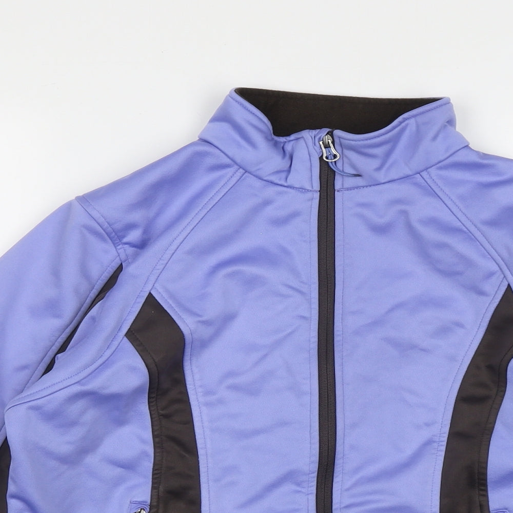 Crivit Outdoor Womens Purple   Jacket  Size M  Zip - Size 14/16