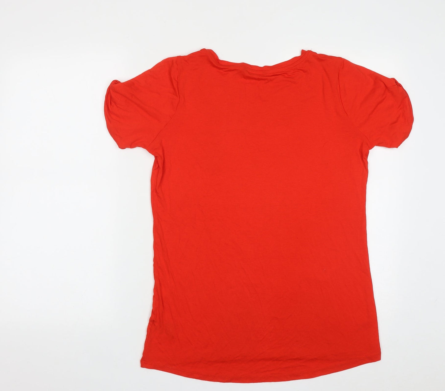 Womens UK Size 10 Pep&Co Red Basic T-Shirt