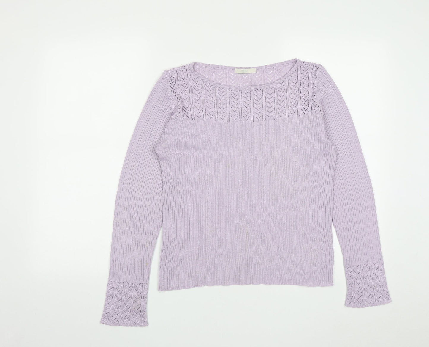 Womens UK Size 14 Marks and Spencer Purple Pullover Jumper