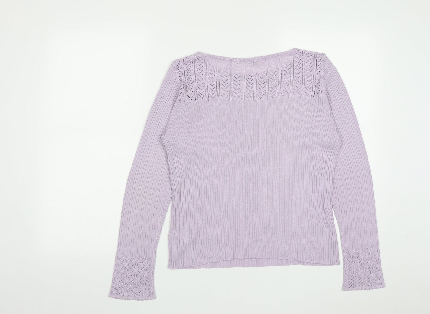 Womens UK Size 14 Marks and Spencer Purple Pullover Jumper