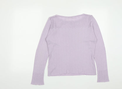 Womens UK Size 14 Marks and Spencer Purple Pullover Jumper