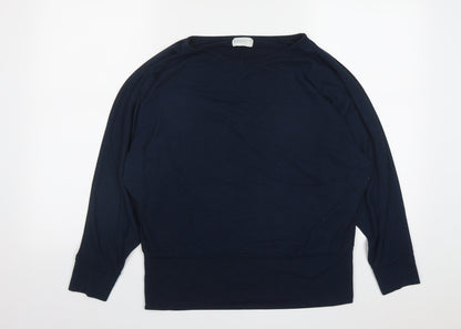 Apricot Womens Blue Round Neck  Viscose Pullover Jumper Size M