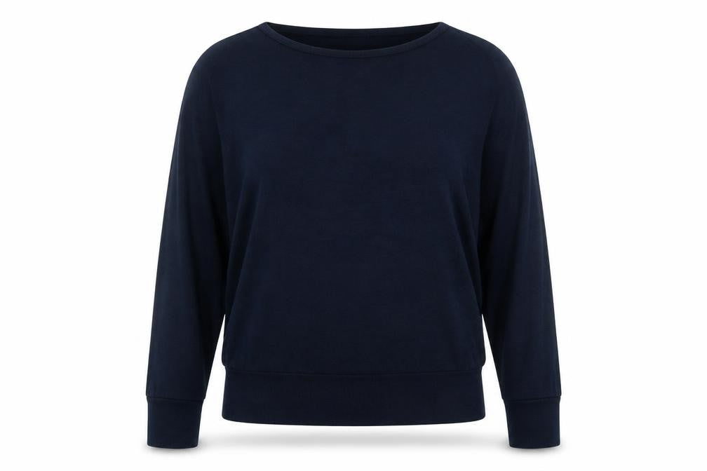 Womens UK Size M Apricot Blue Pullover Jumper