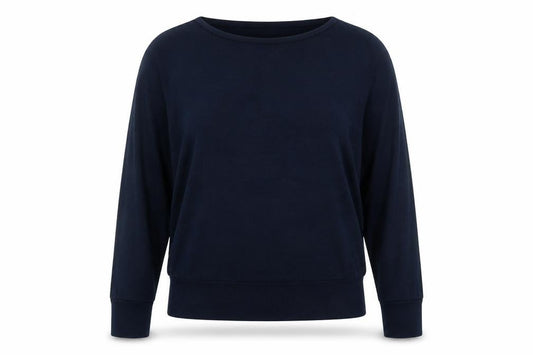 Womens UK Size M Apricot Blue Pullover Jumper