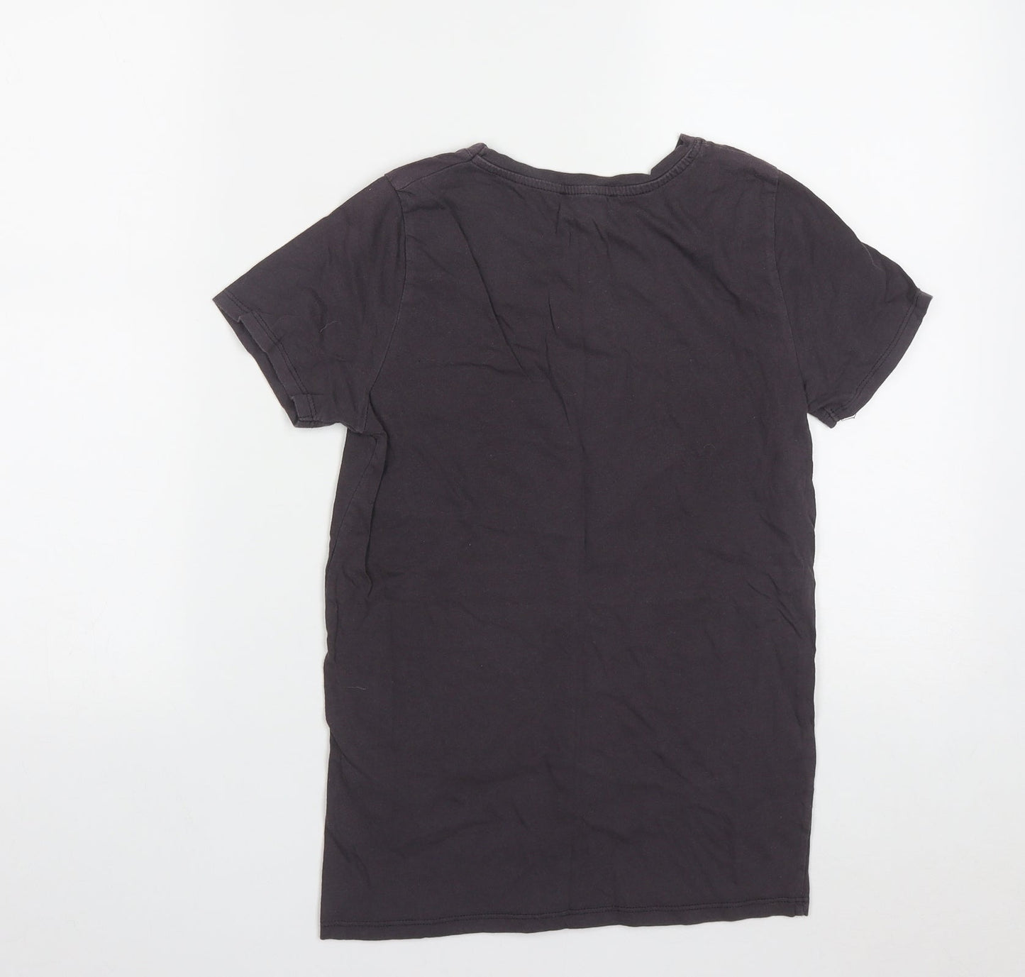 Womens UK Size 6 New Look Purple Basic T-Shirt