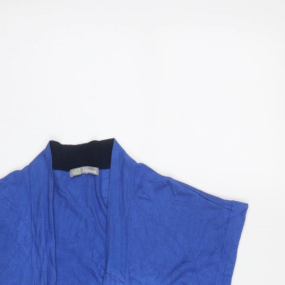 Womens UK Size 12 Marks and Spencer Blue Shrug Jumper